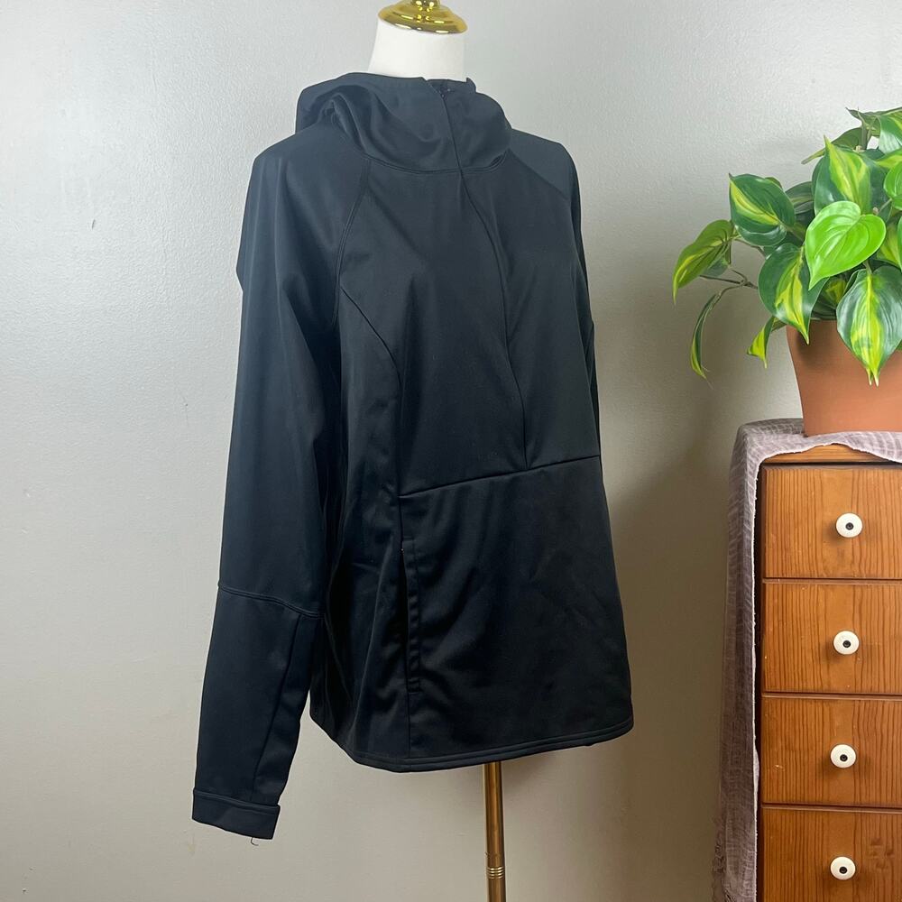 Marmot Black Half Zip Fitness Hoodie with Pockets Size XL